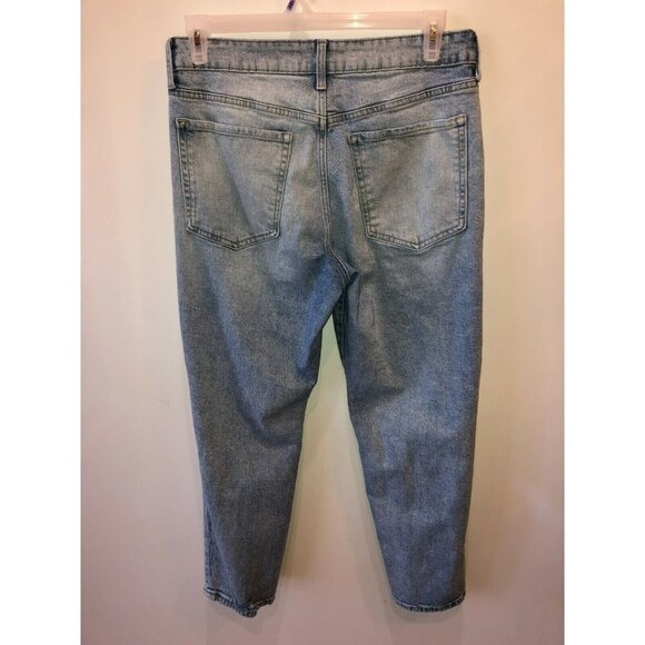 Old Navy Natalie Womens 32 OG Straight High Rise Distressed Denim Jeans - Picture 8 of 11